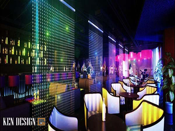 thiết kế không gian quán cafe bar đẹp